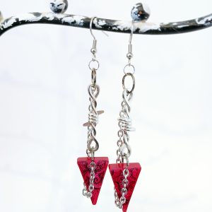 Piikkilanka korvikset